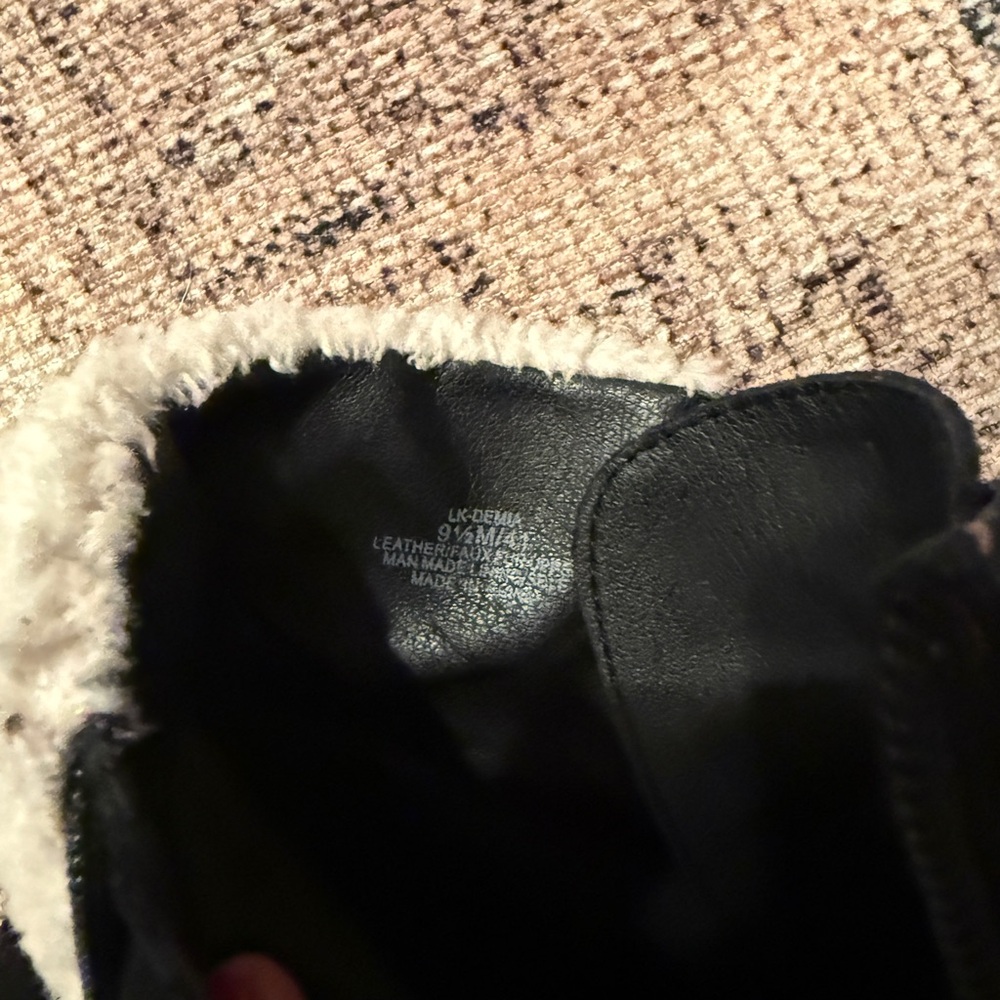 Lucky Brand Demia boots. Zip on side with front laces. Black suede. Size 9.5 - Picture 5 of 9